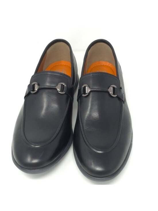 Thomas & Vine Burns Black Leather Bit Loafer 9M main image 6